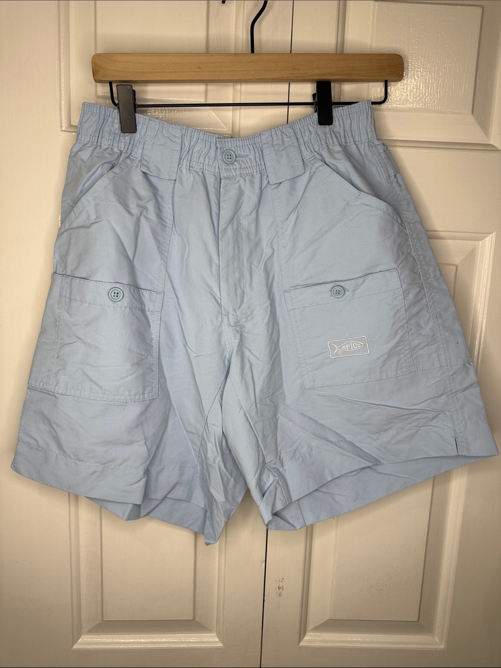 AFTCO Light Blue Men's Fishing Shorts Size 32 - Picture 3 of 5